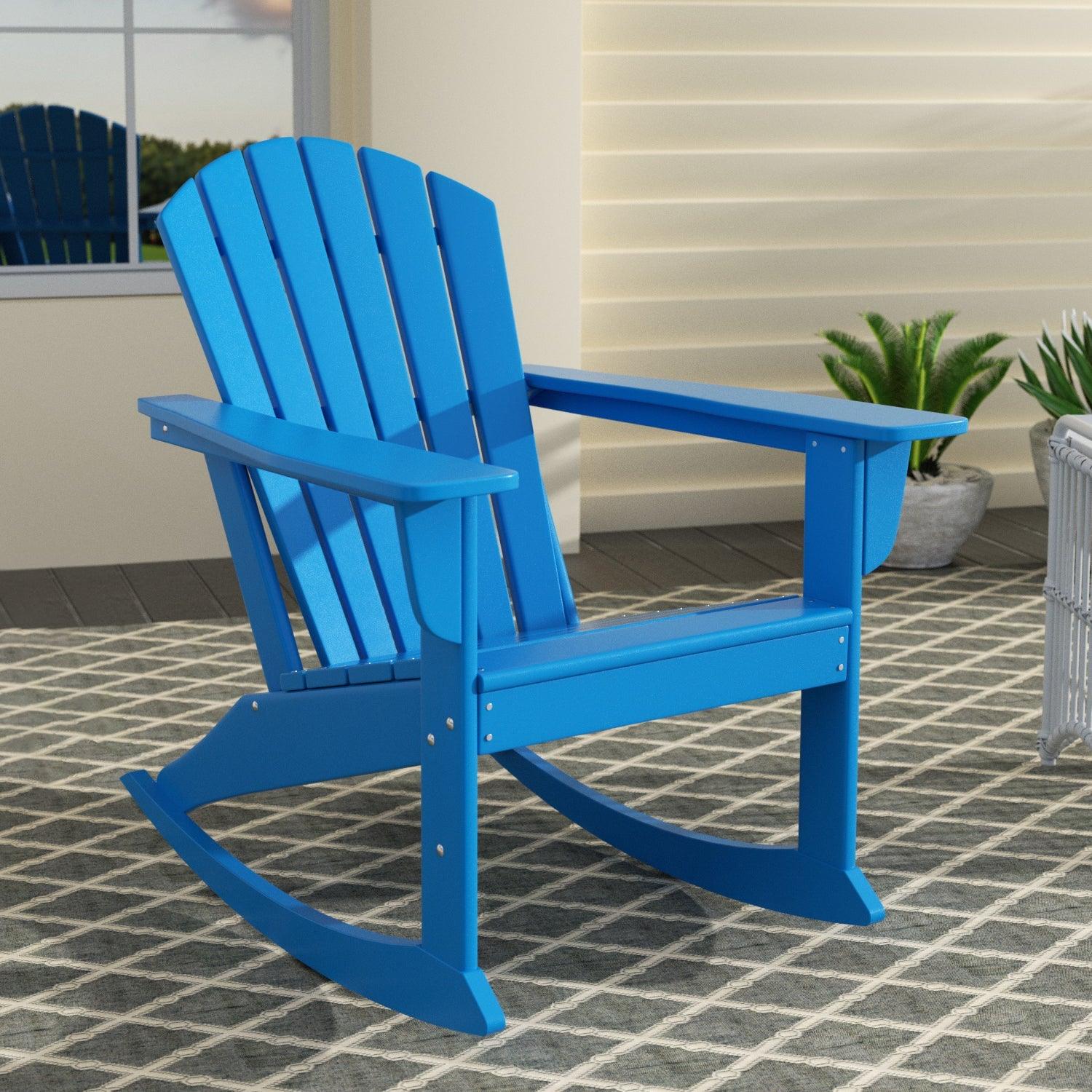 PORTSIDE Outdoor Adirondack Patio Rocking Chair