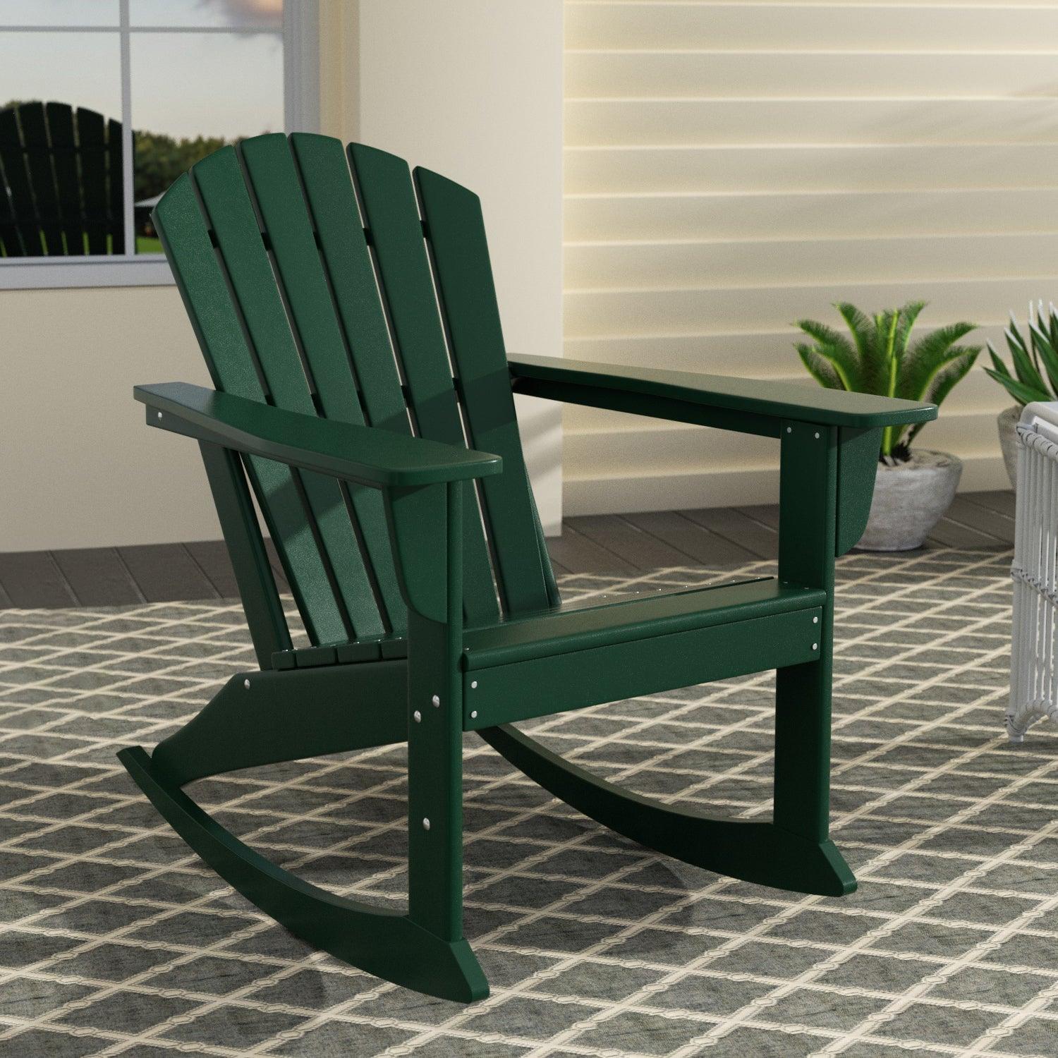 Portside Outdoor Adirondack Patio Rocking Chair - Costaelm