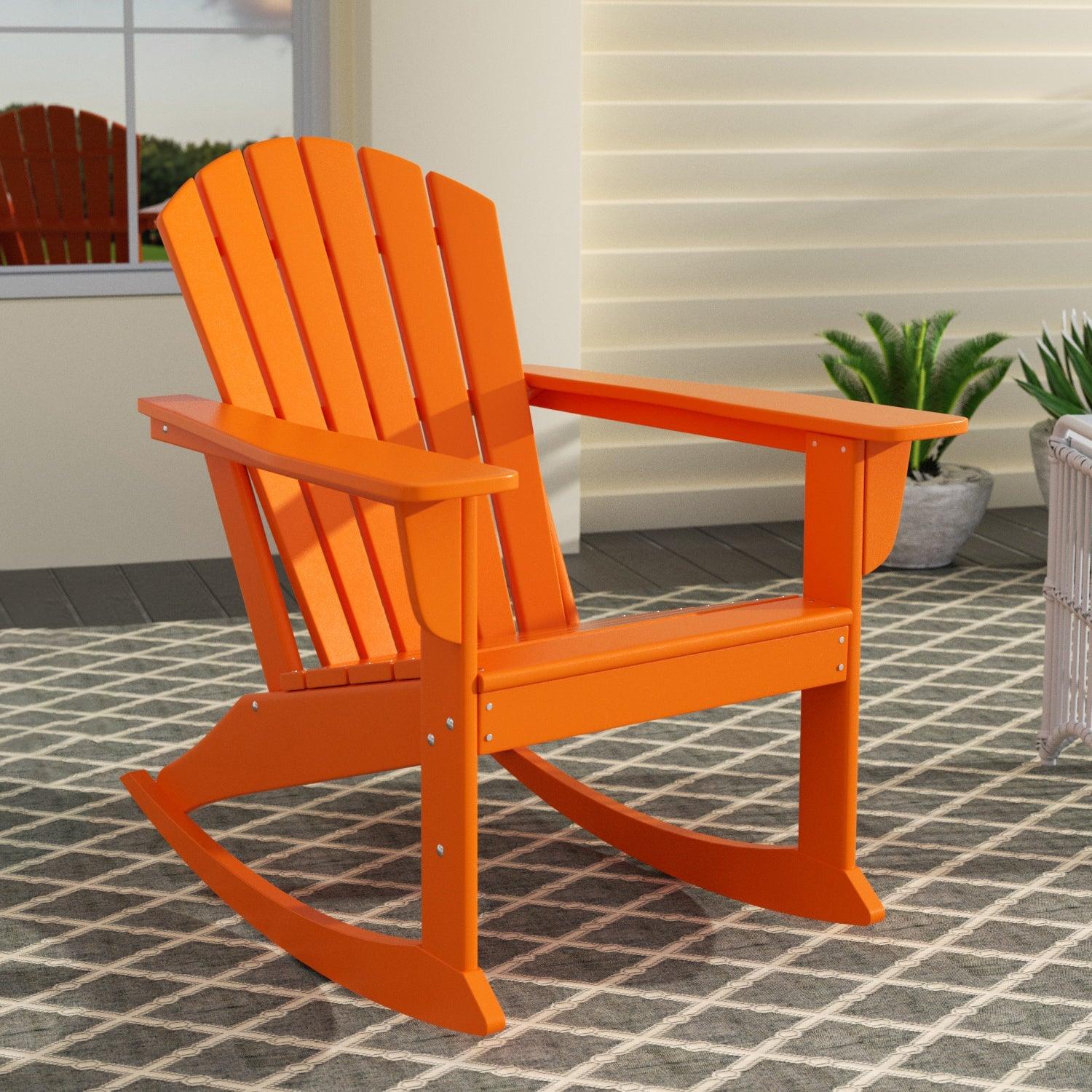 Portside Outdoor Adirondack Patio Rocking Chair - Costaelm