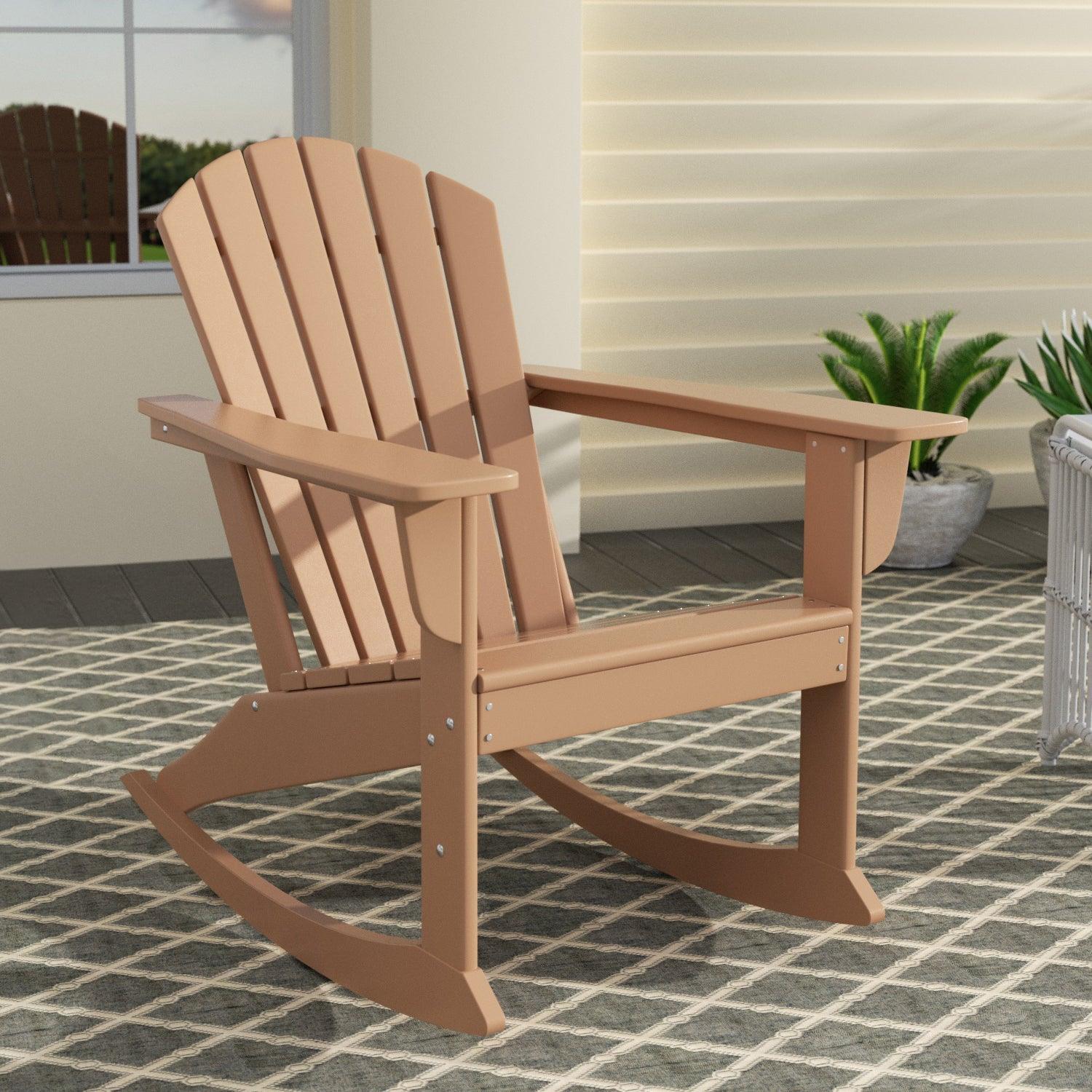 Portside Outdoor Adirondack Patio Rocking Chair - Costaelm