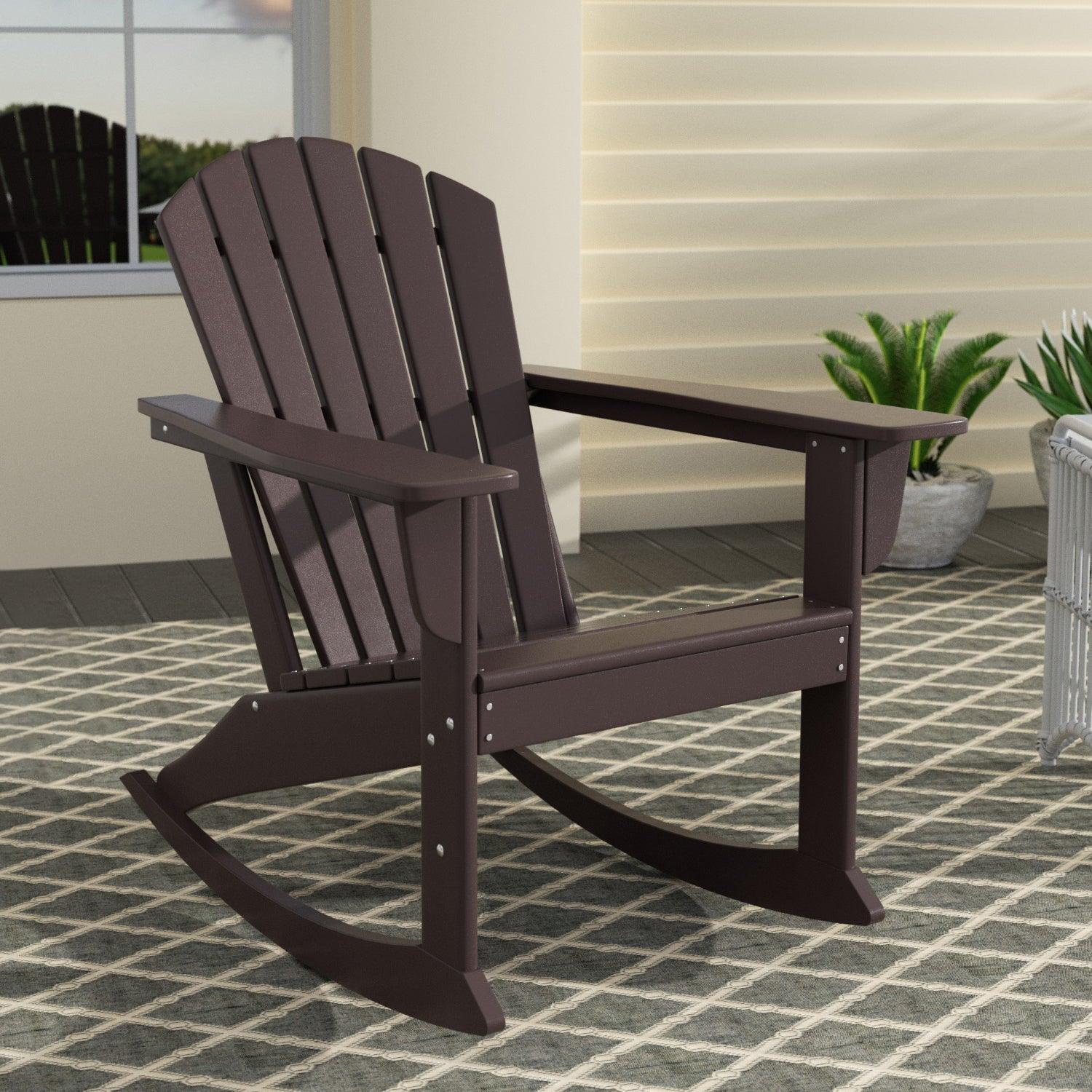 Portside Outdoor Adirondack Patio Rocking Chair - Costaelm