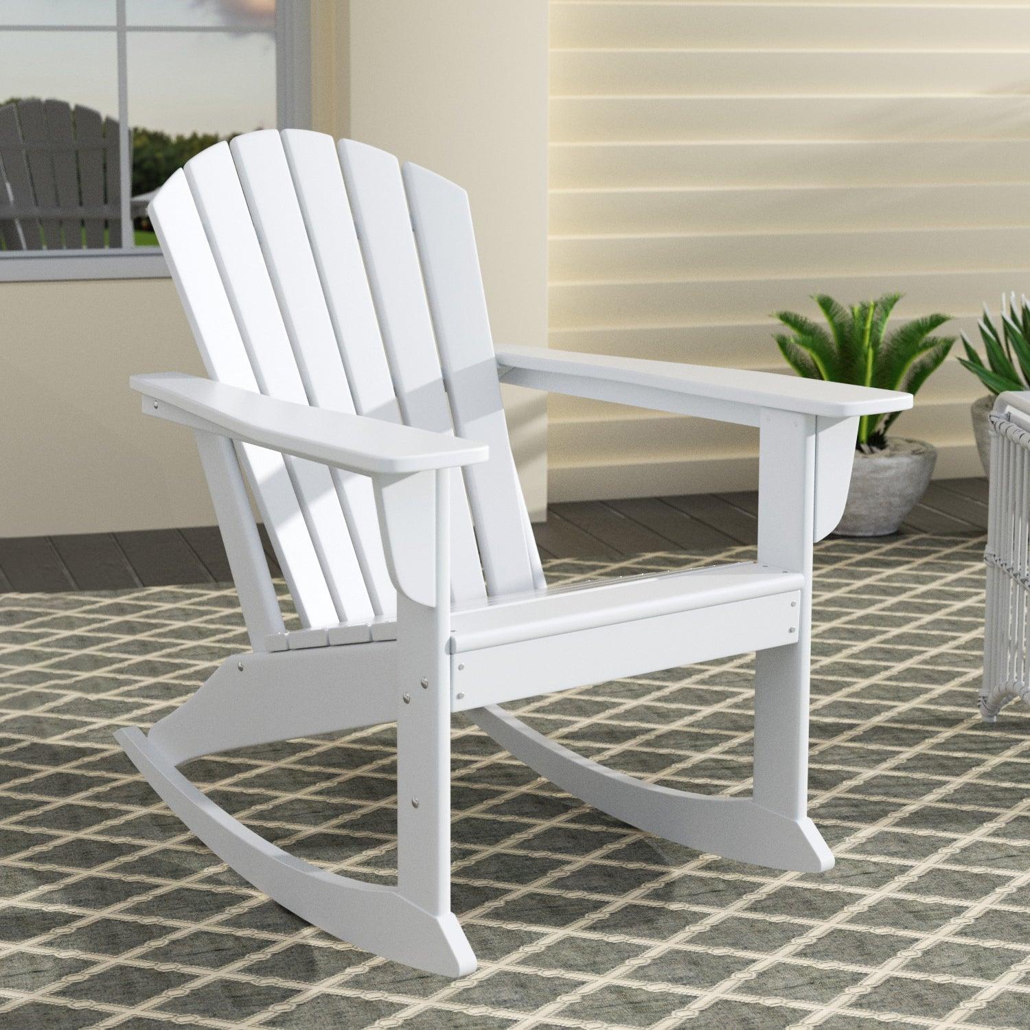 Portside Outdoor Adirondack Patio Rocking Chair - Costaelm