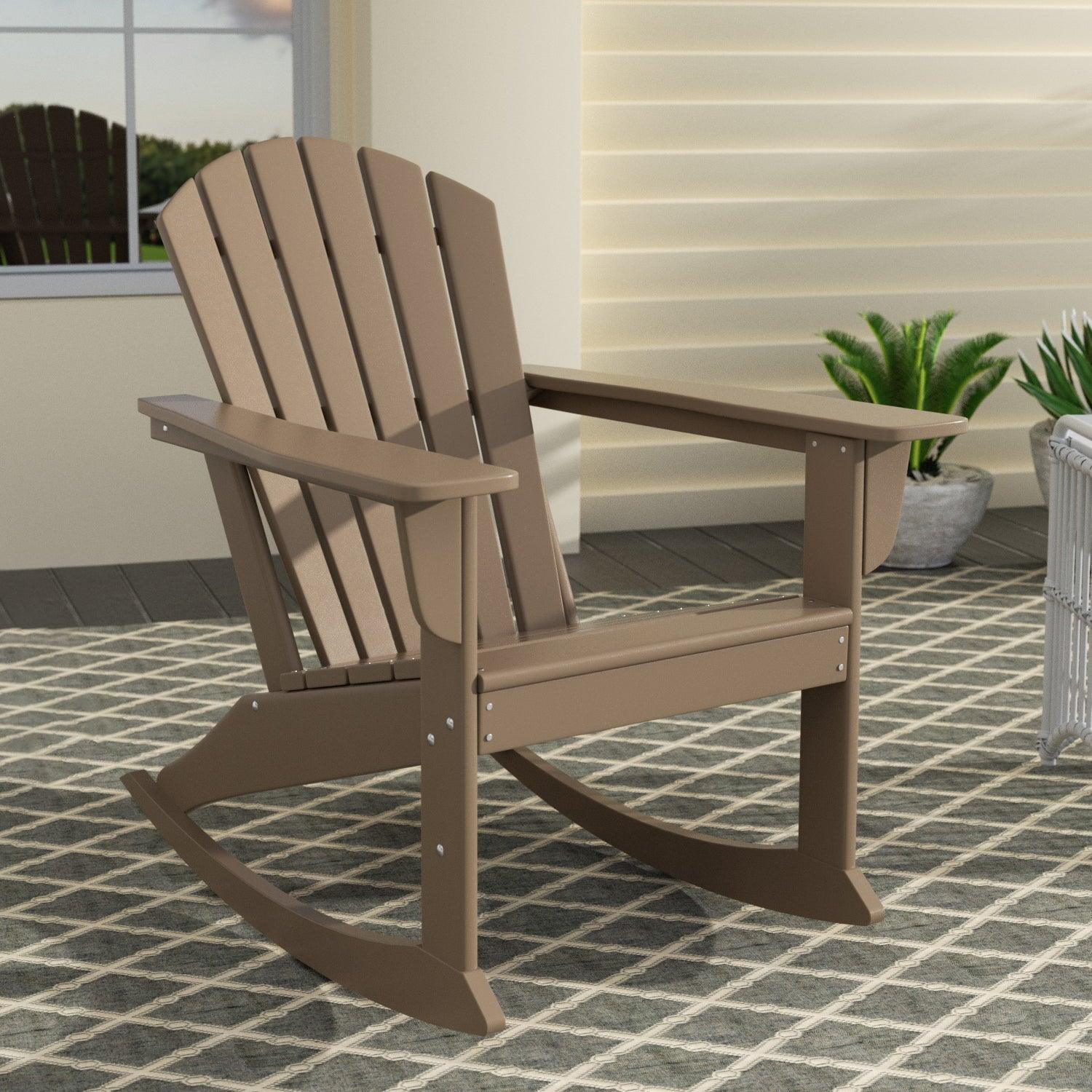 Portside Outdoor Adirondack Patio Rocking Chair - Costaelm