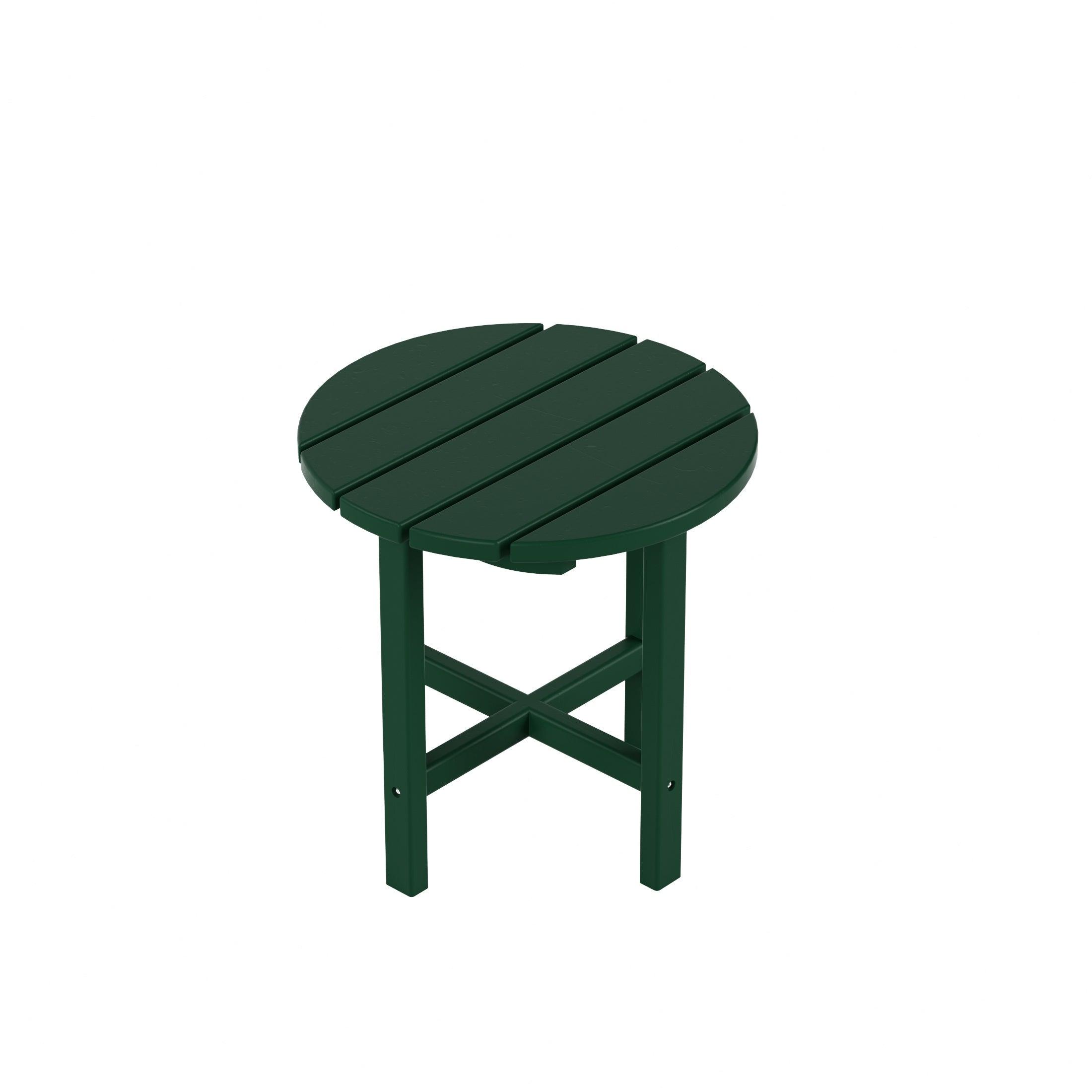 Portside Patio Adirondack Round Outdoor Side Table - Costaelm