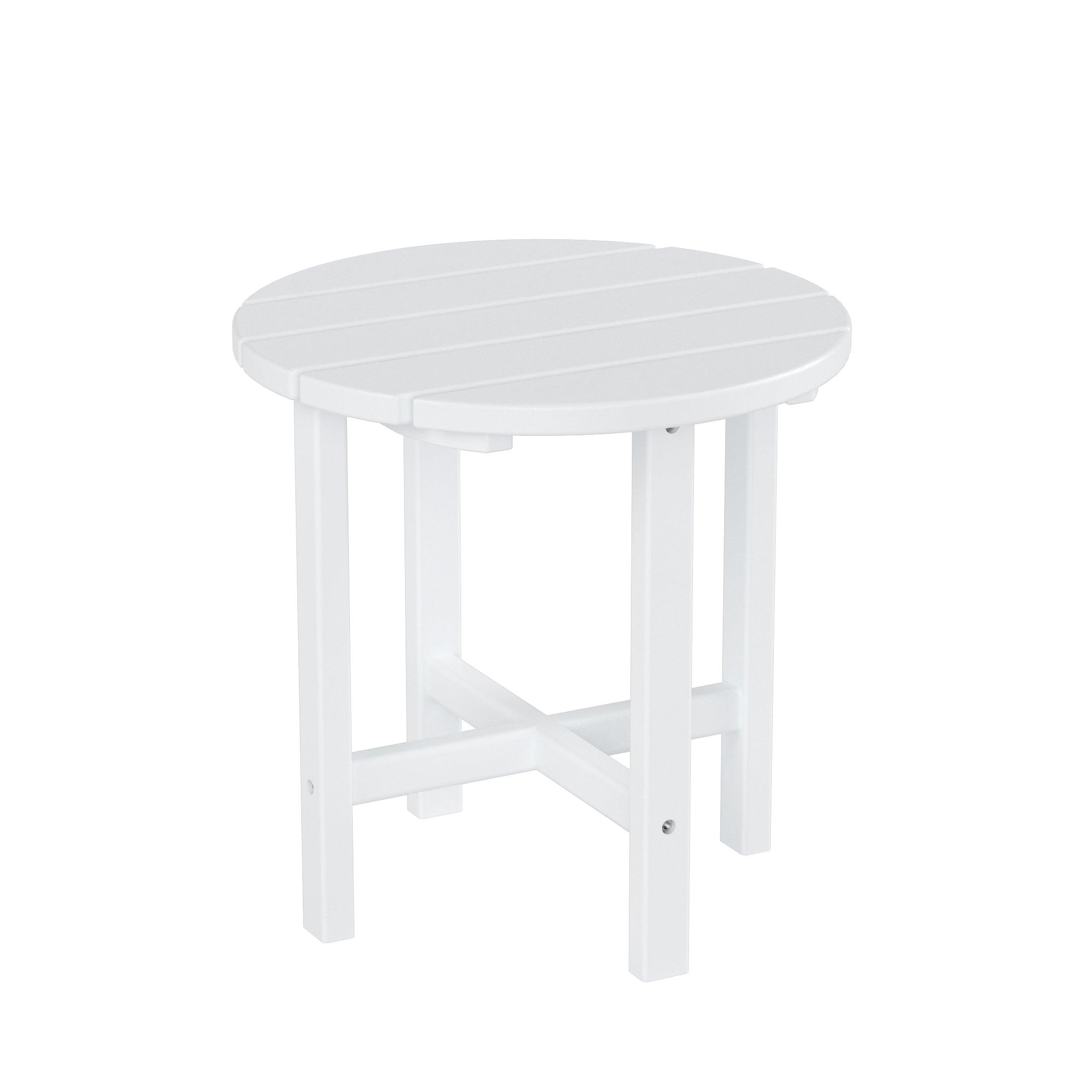 Portside Patio Adirondack Round Outdoor Side Table - Costaelm