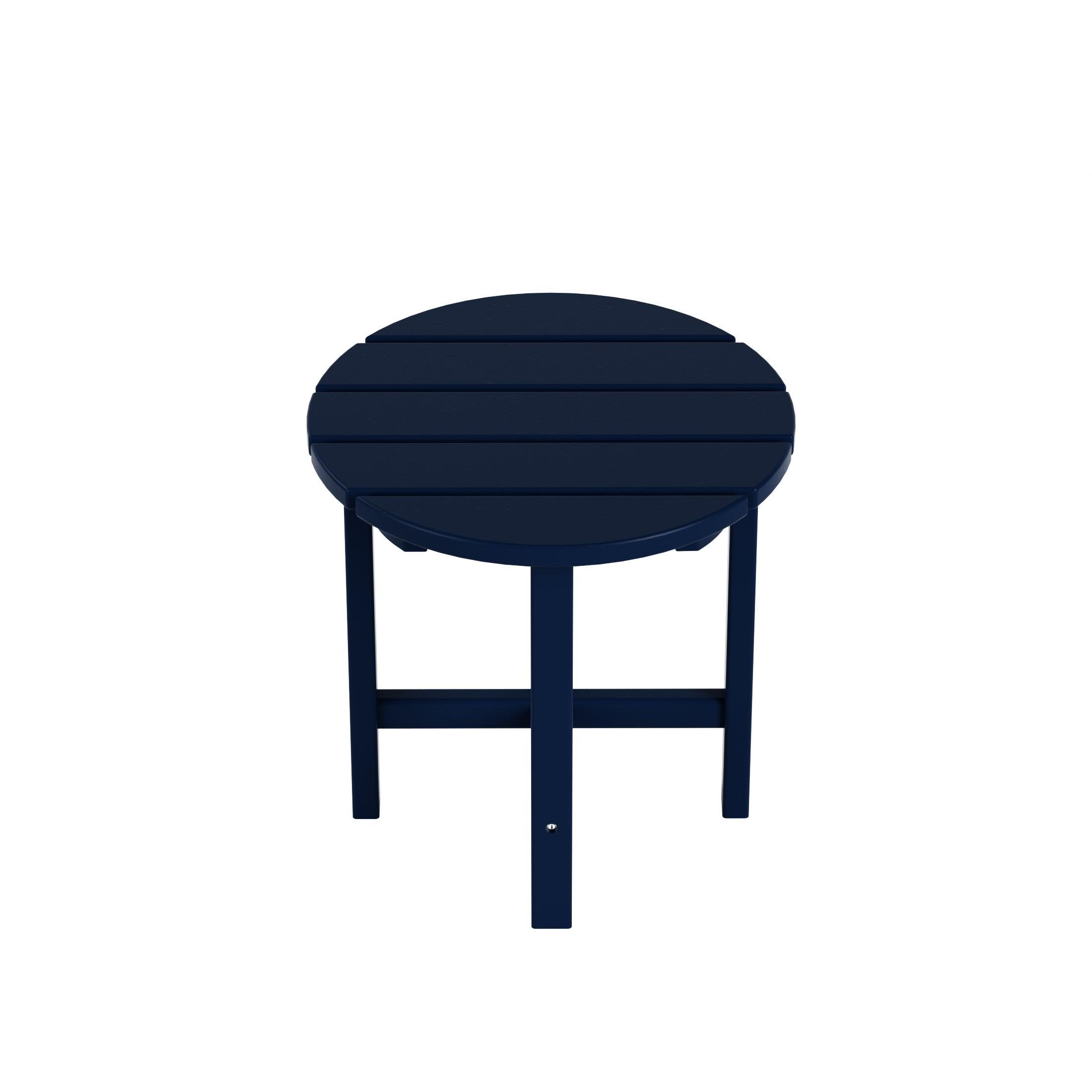 Portside Patio Adirondack Round Outdoor Side Table - Costaelm