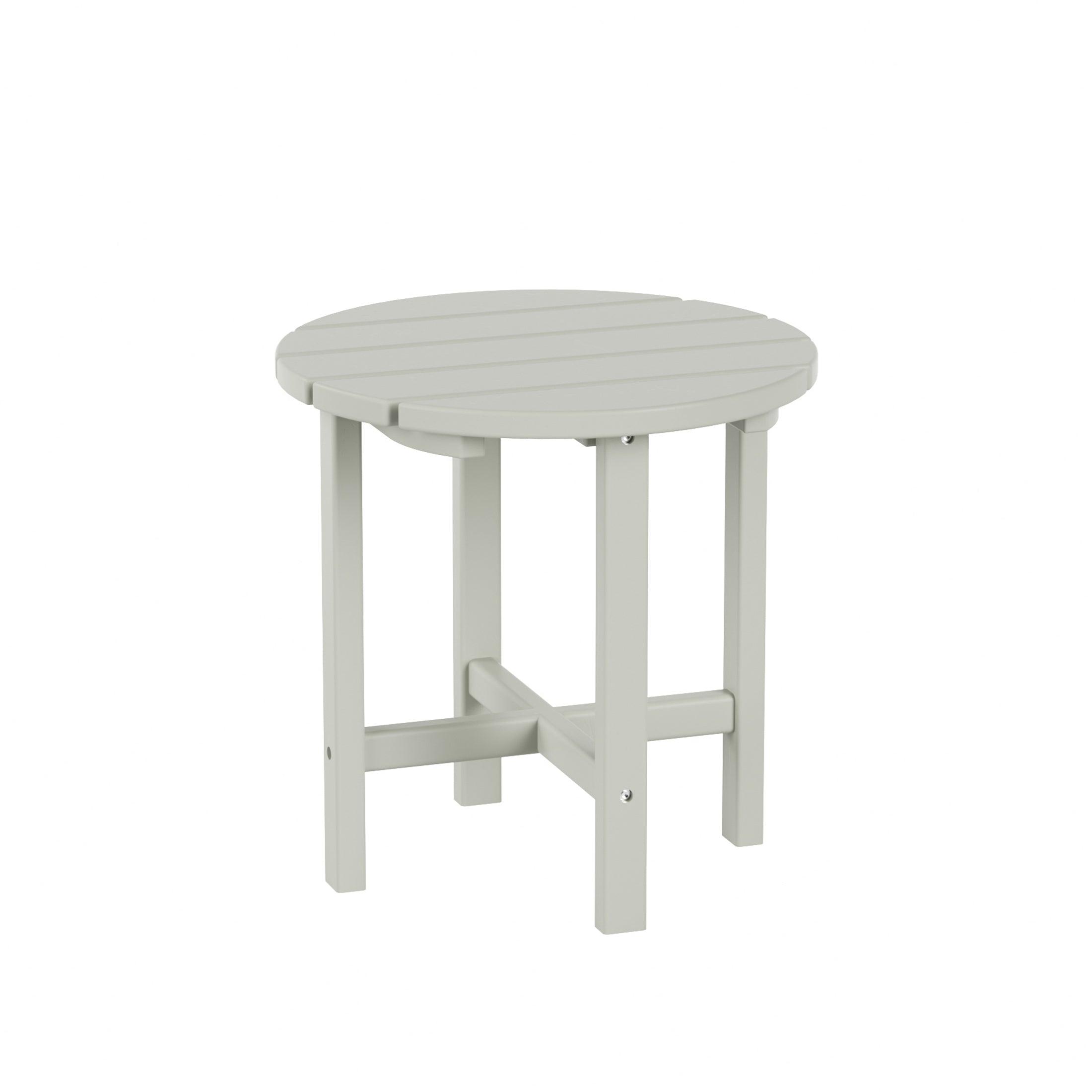 Portside Patio Adirondack Round Outdoor Side Table - Costaelm