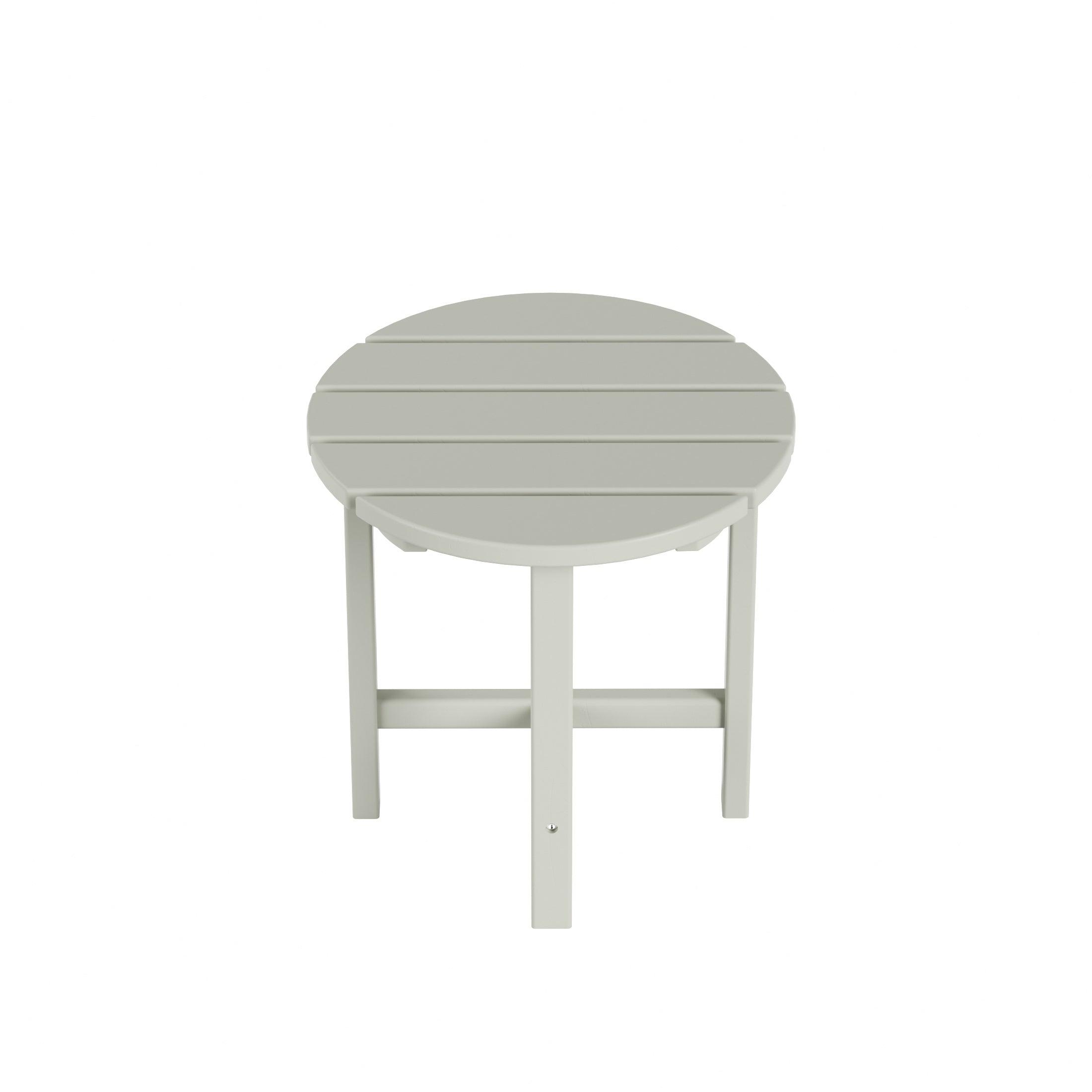 Portside Patio Adirondack Round Outdoor Side Table - Costaelm