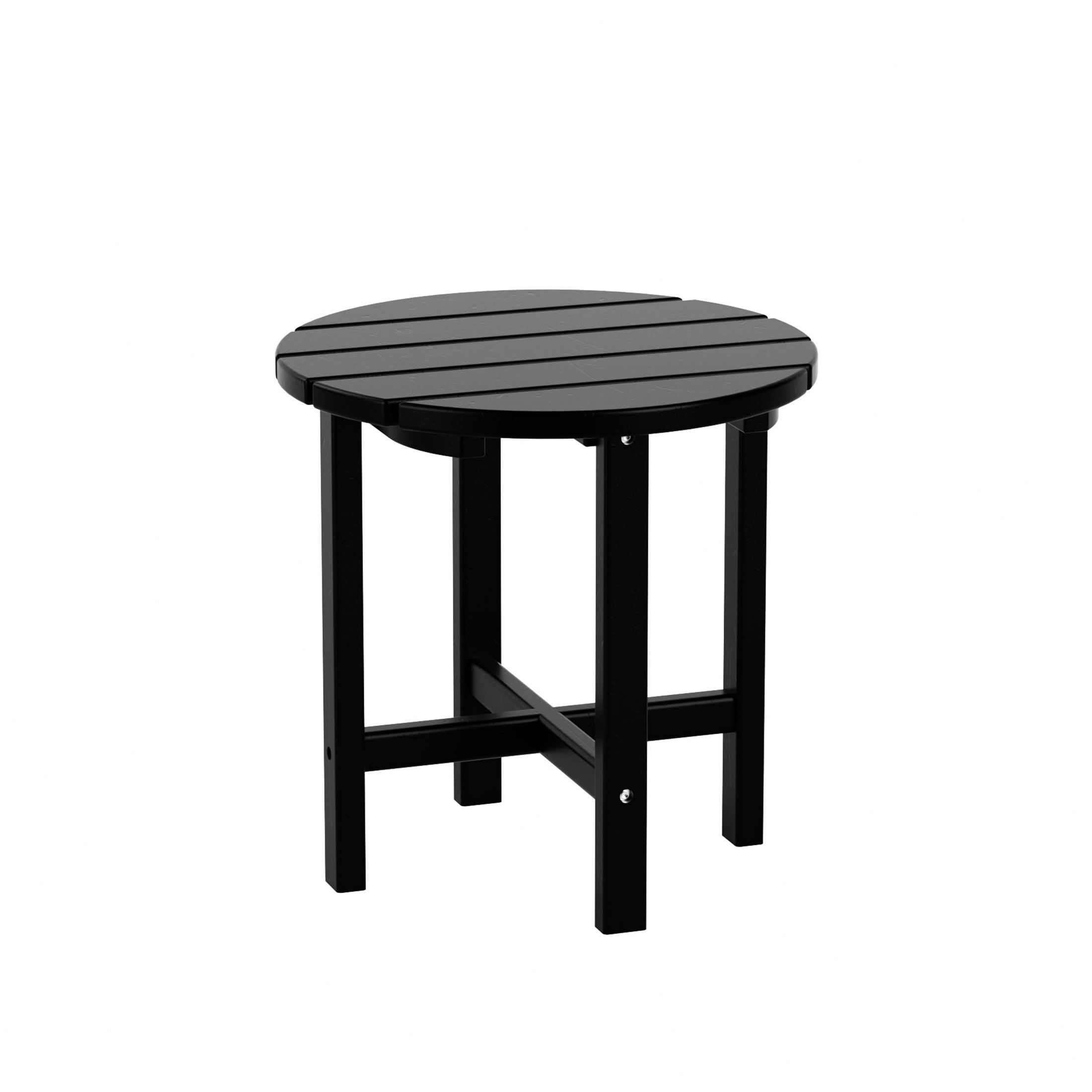 Portside Patio Adirondack Round Outdoor Side Table - Costaelm