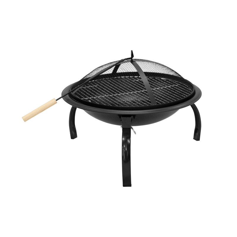 Robin 22 Inch Round Steel Wood Burning Fire Pit - Costaelm