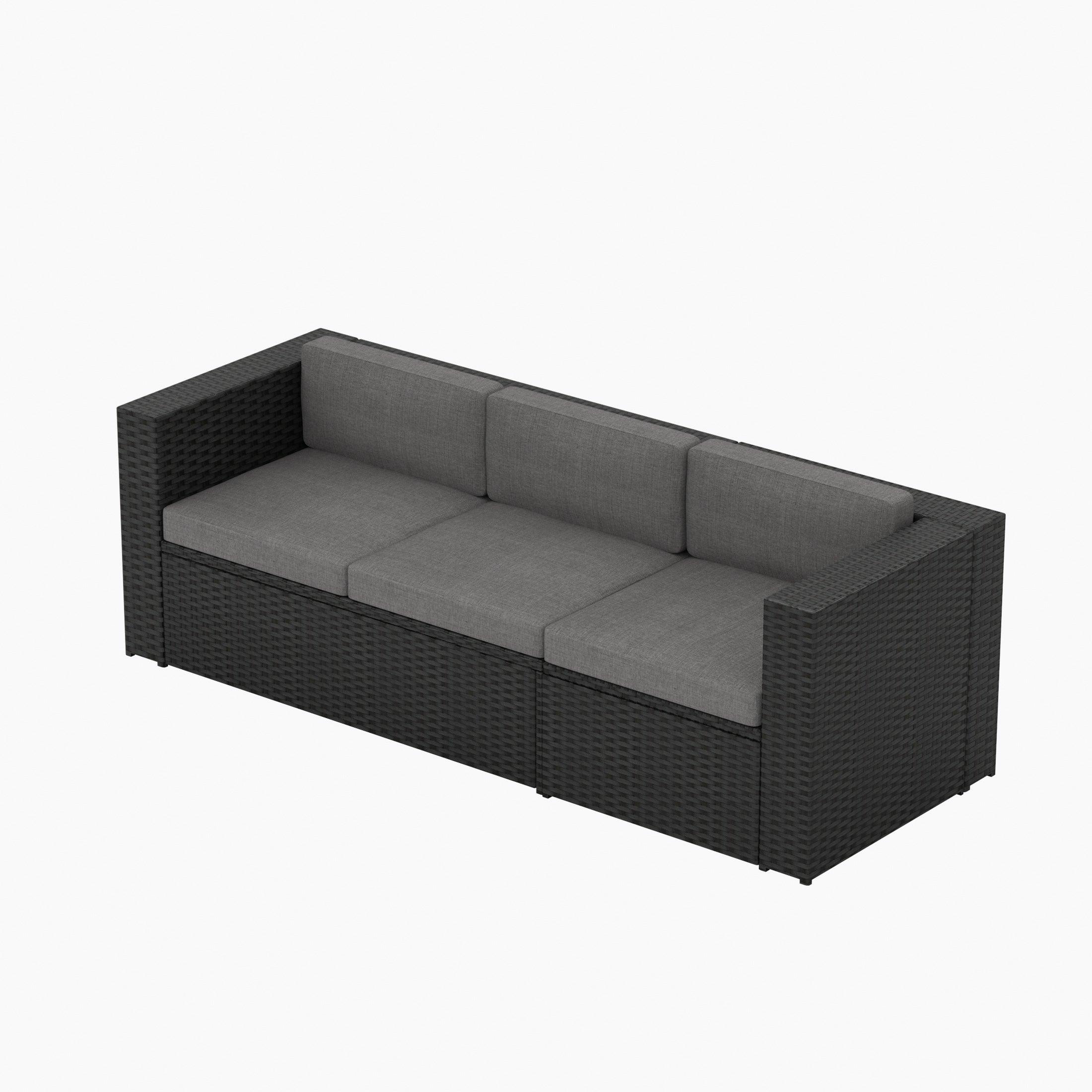 Stonewood 82" Wide Outdoor Patio Sofa With Cushions - Costaelm