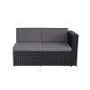 Stonewood Outdoor Sectional Conversation Set with Storage Ottoman - Costaelm