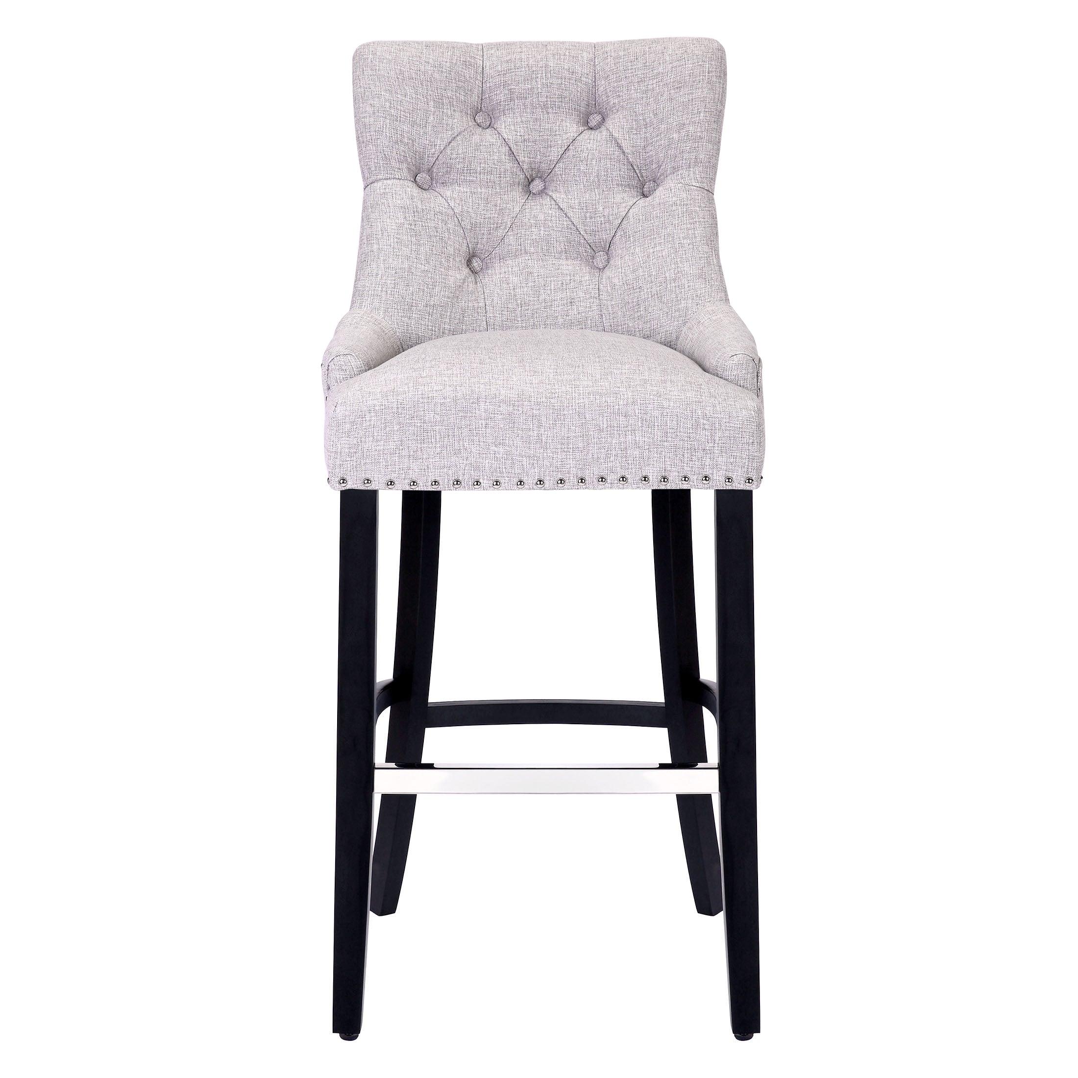 Bellmount 29" Upholstered Tufted Wingback Bar Stool - Costaelm