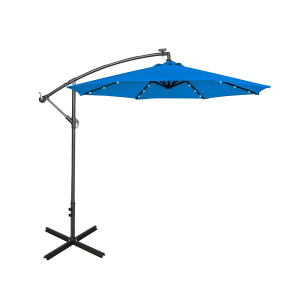 Westlake 10 Ft Solar LED Cantilever Offset Patio Umbrella - Costaelm